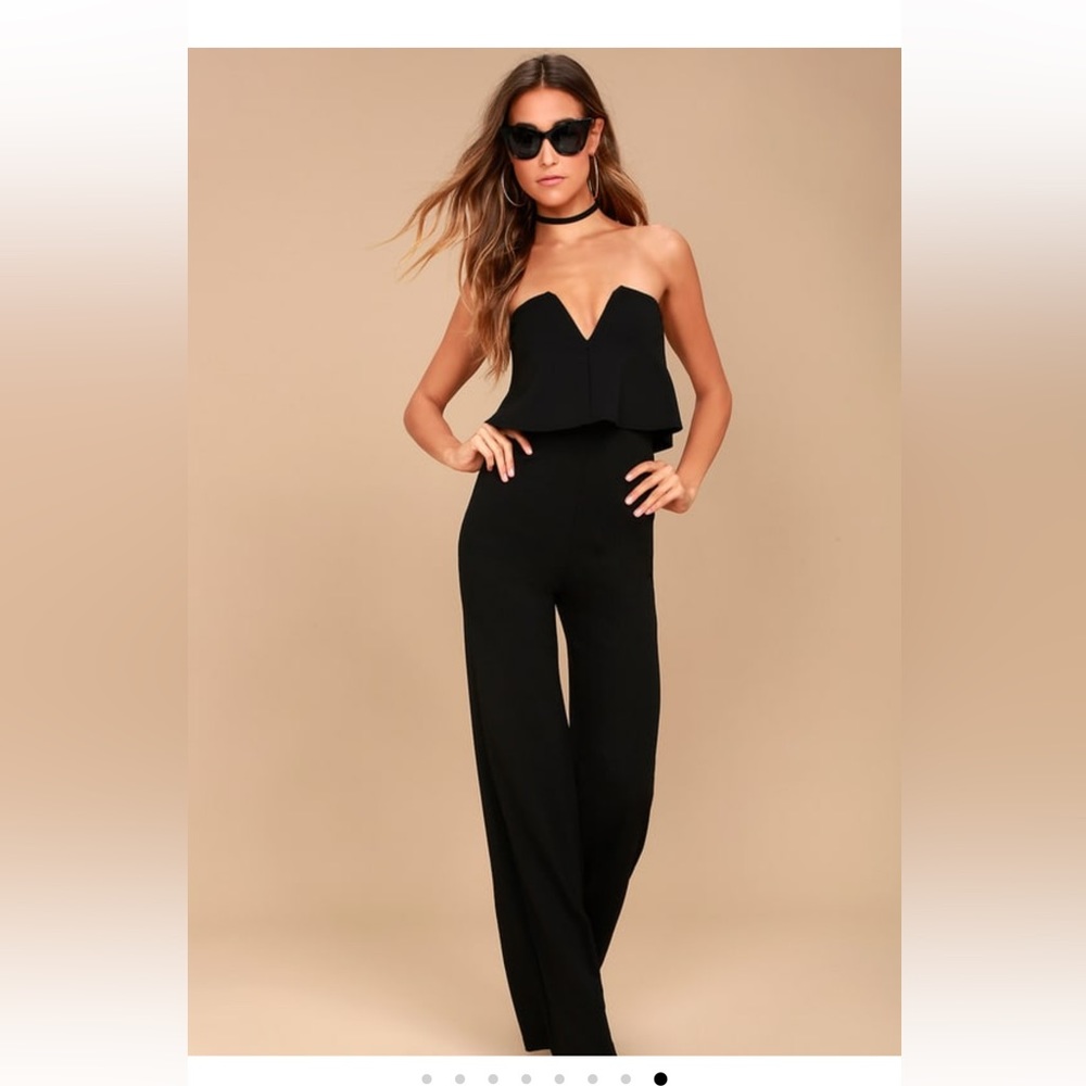 Lulus Power of Love Strapless Jumpsuit